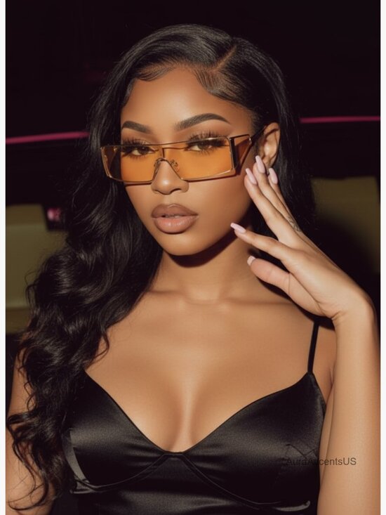 Vintage Y2K Rectangular Wrap Around Sunglasses Non-Polarized Metal Frame main image 7
